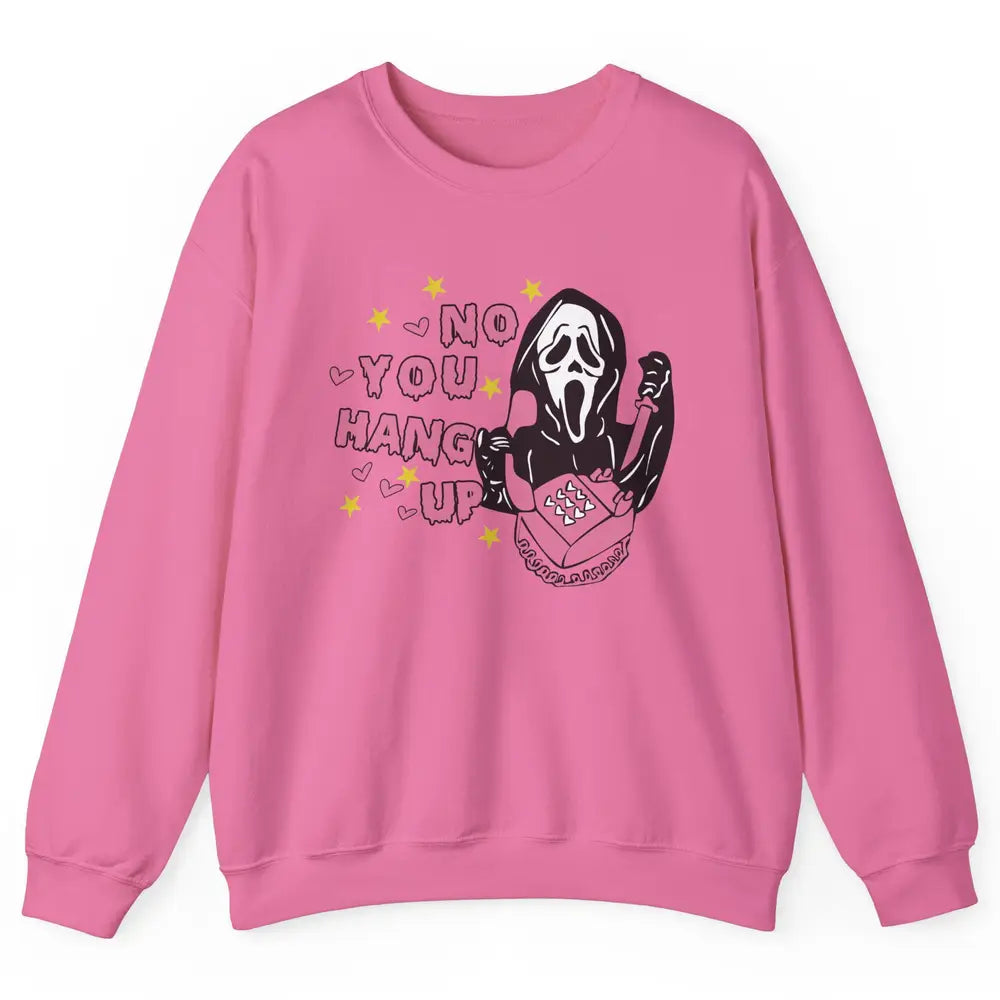 Funny Ghost Telephone No You Hang Up Halloween Costume Gift Unisex Crewneck Sweatshirt