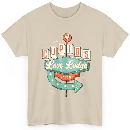 Retro Valentines Cupid's Love Lodges Funny Couples Valentine Classic Unisex T-Shirt