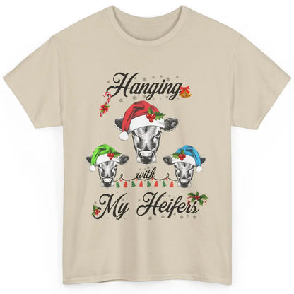 Funny Hanging With My Heifers Santa Heifer Christmas Costume Classic Unisex T-Shirt