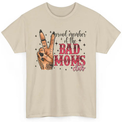 Tattooed Mom Proud Member Of Bad Moms Club Funny Mothers Day Classic Unisex T-Shirt