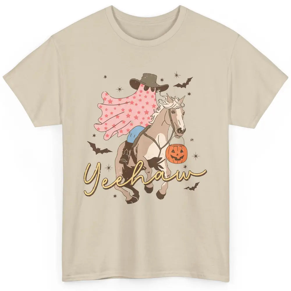 Cowboy Ghost Howdy Ghost Spooky Yeehaw Western Halloween Classic Unisex T-Shirt