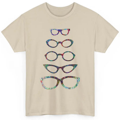 Cute Eyeglasses Splatter Paint Optician Optical Optometrist Classic Unisex T-Shirt