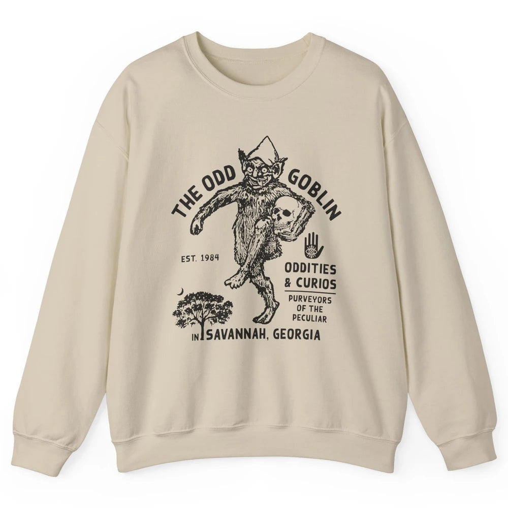 Vintage The Odd Goblin Est 1984 Oddities Savannah Georgia Unisex Crewneck Sweatshirt