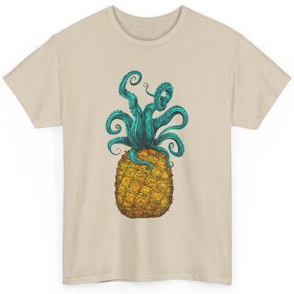 Cute Hawaiian Octopus Pineapple Aloha Beach Hawaii Island Classic Unisex T-Shirt