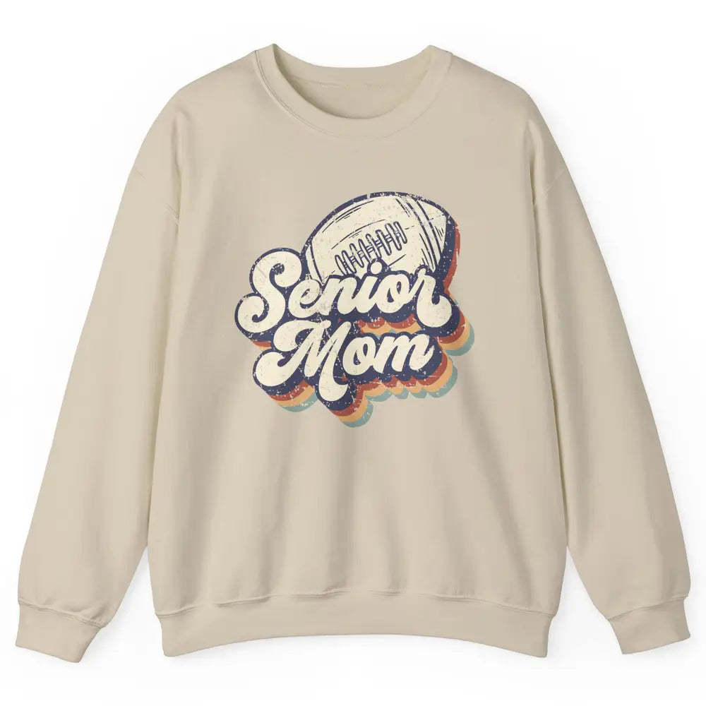 Retro Senior Mom Football Class Of 2022 Graduate Mom Gift Unisex Crewneck Sweatshirt