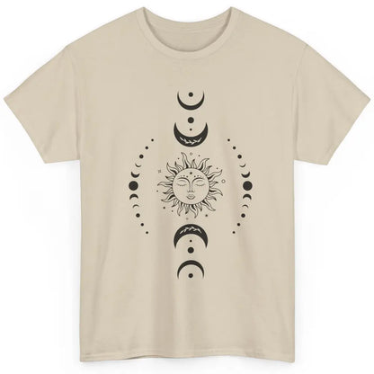 Boho Sun And Moon Hippie Girl Peace Lovers Halloween Costume Classic Unisex T-Shirt