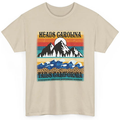 Vintage Heads Carolina Tail California Summer Beach Mountain Classic Unisex T-Shirt