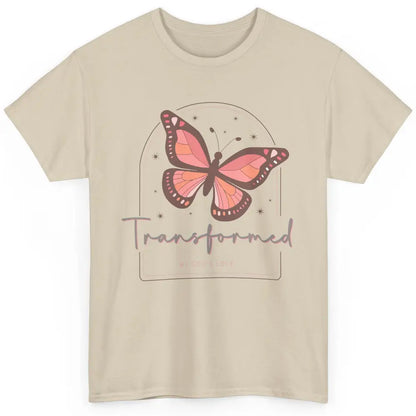 Transformed By God's Love Butterfly Faith Christian Jesus Classic Unisex T-Shirt