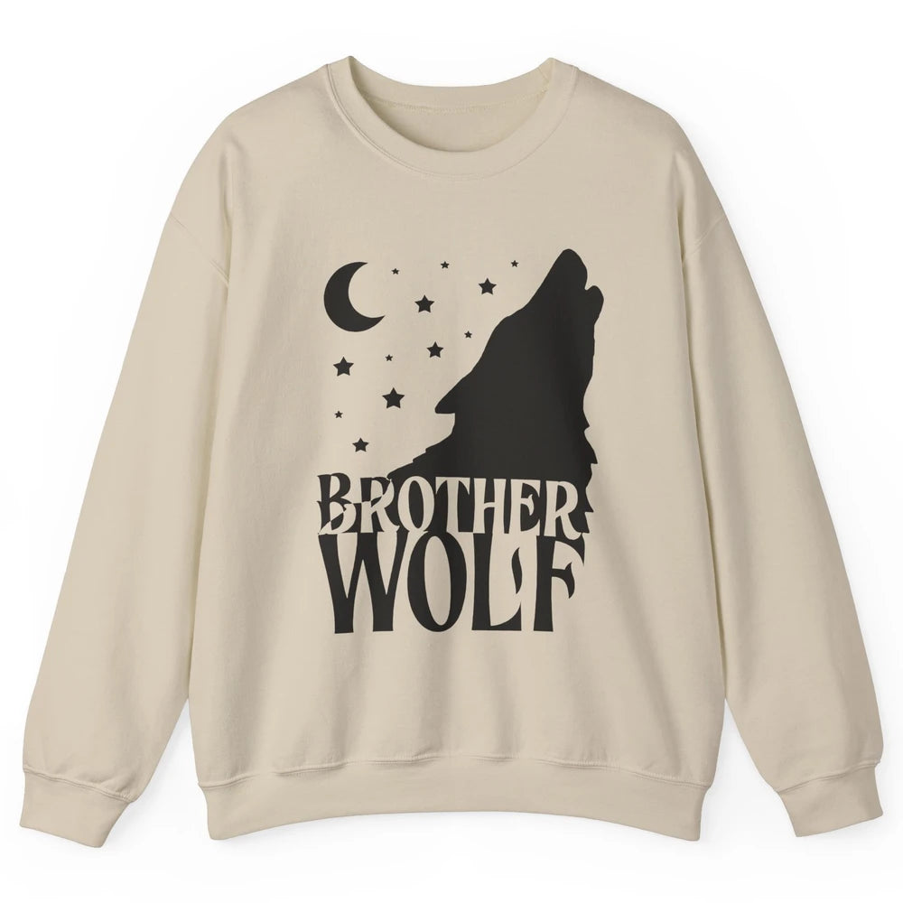 Brother Wolf Wolf Pack Wolf Family Matching Family Outfit Unisex Crewneck Sweatshirt