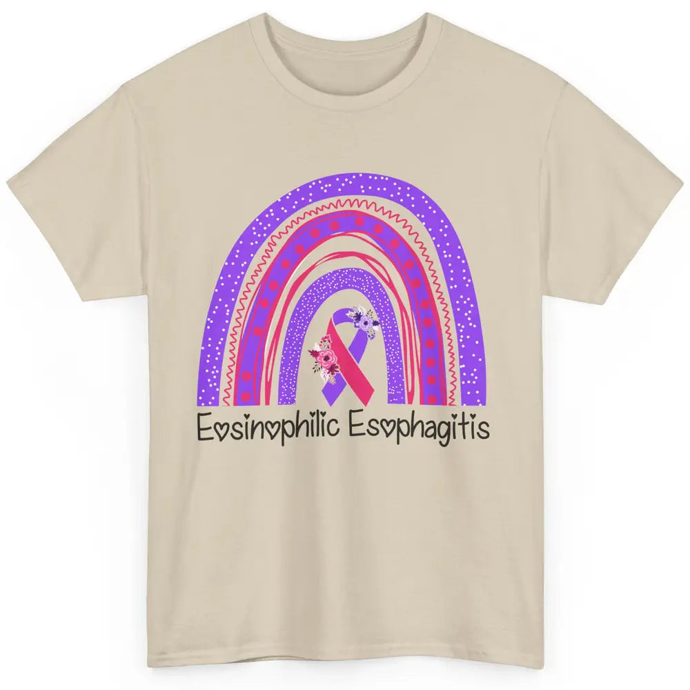 Eosinophilic Esophagitis Awareness Awareness EOE Rainbow Classic Unisex T-Shirt