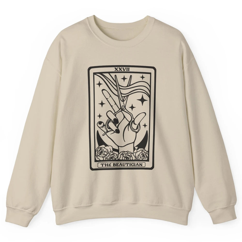 The Hairstylist Tarot Card Hair Dryer Beautician Cosmetology Unisex Crewneck Sweatshirt