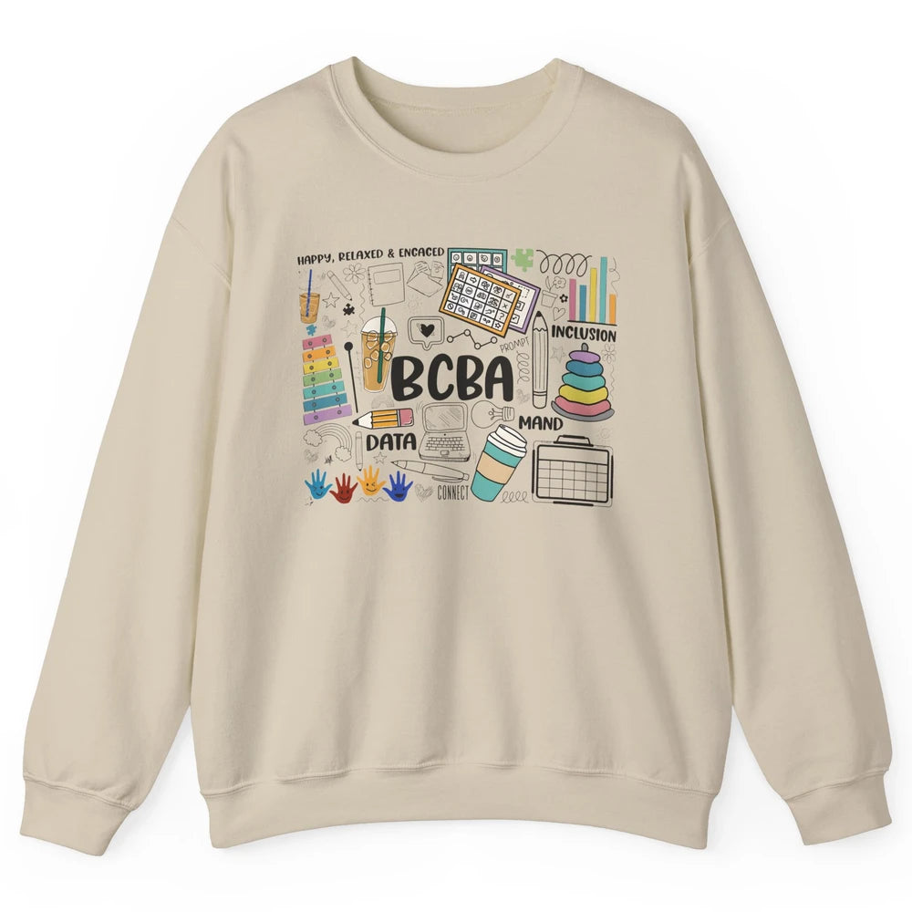 BCBA Behavior Analyst Special Education Teacher Therapist Unisex Crewneck Sweatshirt