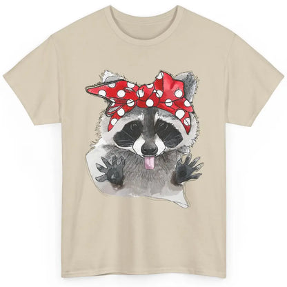 Bandana Racoon Baby Trashed Racoon Panda Lovers Gift Classic Unisex T-Shirt