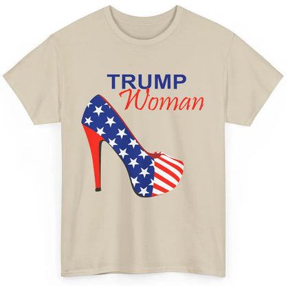 Trump Woman American Flag High Heel Republican Trump Support Classic Unisex T-Shirt