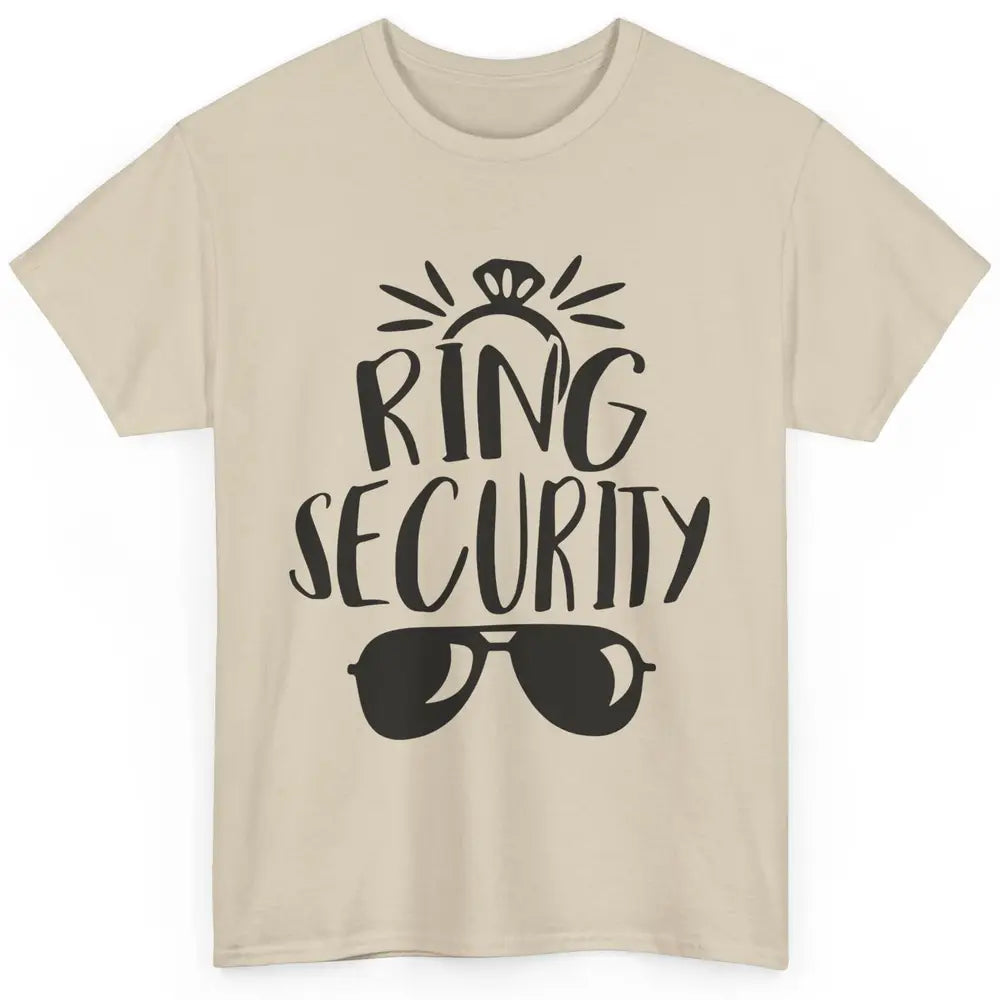 Wedding Ring Security Boy Girl Ring Bearer Wedding Party Classic Unisex T-Shirt