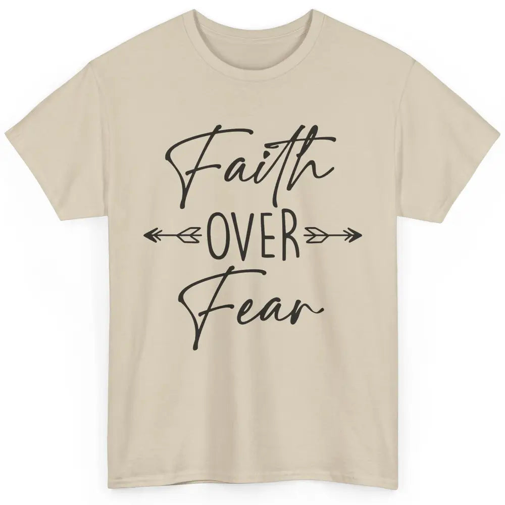 Faith Over Fear Western Christian Religious Jesus Lovers Classic Unisex T-Shirt