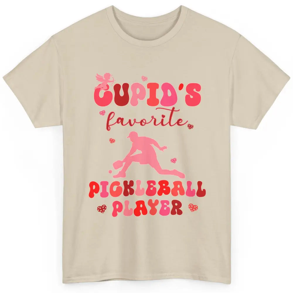 Cupid's Favorite Pickleball Player Happy Valentines Day Love Classic Unisex T-Shirt