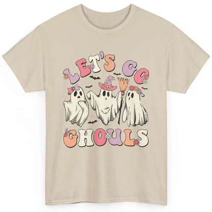 Cute Ghost Let's Go Ghouls Halloween Costume Kid Gift Classic Unisex T-Shirt