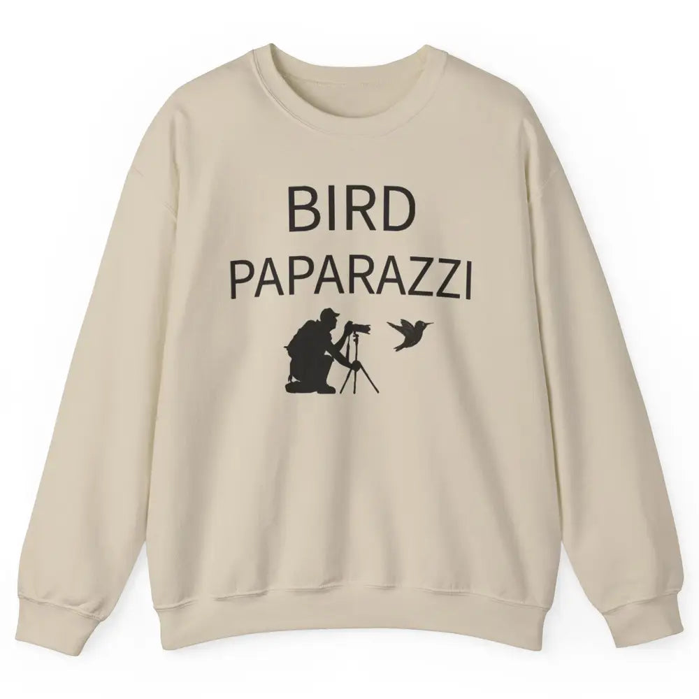 Birdwatching Funny Bird Paparazzi Birding Photography Bird Unisex Crewneck Sweatshirt