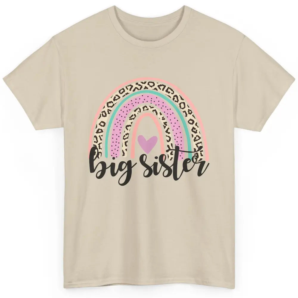 Cute Big Sister Rainbow Heart Big Sister Little Sister Gift Classic Unisex T-Shirt