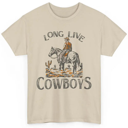 Desert Cowboy Retro Riding Horse Howdy Western Country Rodeo Classic Unisex T-Shirt