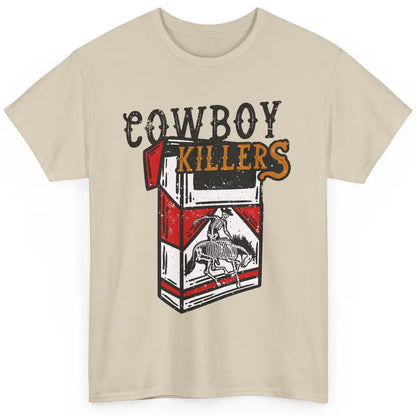 Cowboy Killers Skeleton Horse Skull Cigarette Texas Retro Classic Unisex T-Shirt