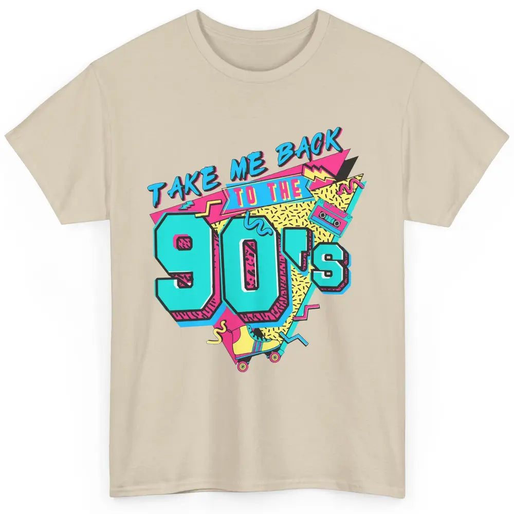 Vintage Take Me Back To The 90s Cassette Retro Rainbow Child Classic Unisex T-Shirt