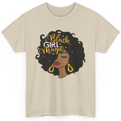 Black Girl Magic Afro Girls Melanin Black Woman Black Queen Classic Unisex T-Shirt