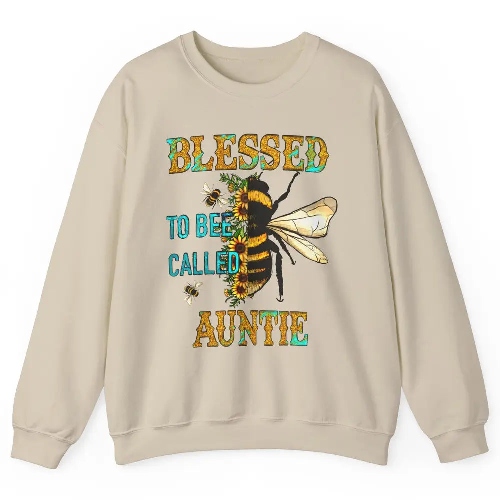 Blessed To Bee Called Auntie Pregnancy Nephew Niece Gift Unisex Crewneck Sweatshirt