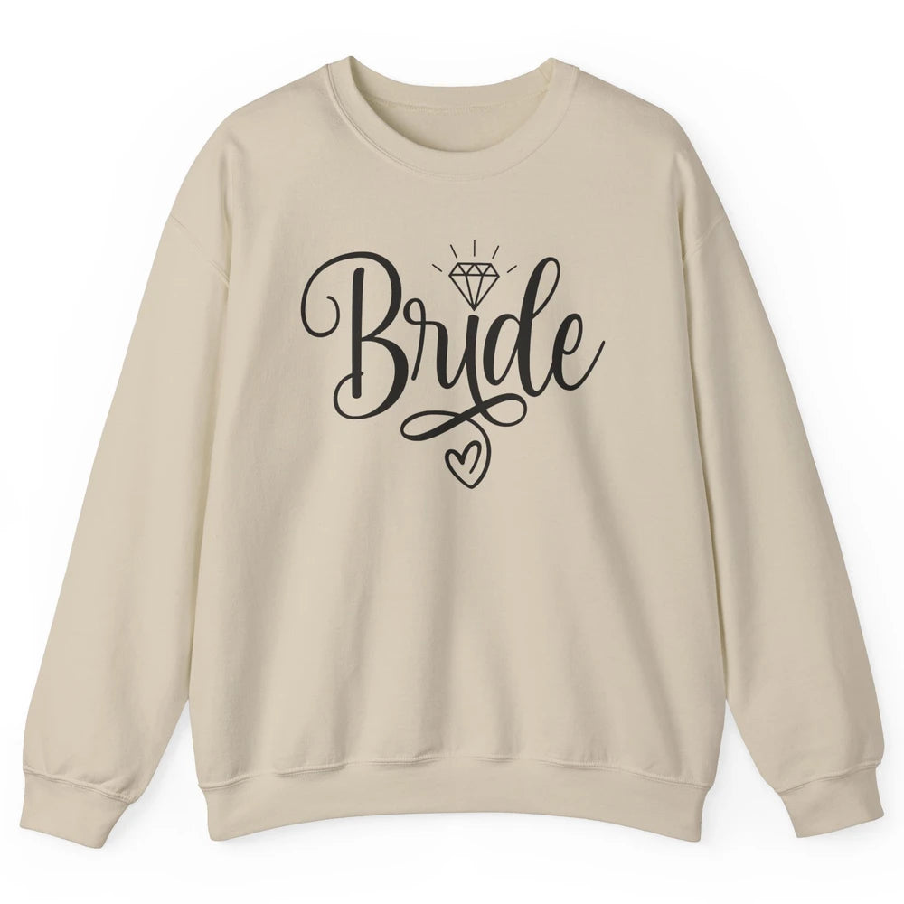 Bride To Be Wedding Ring Future Mrs. Engagement Bachelorette Unisex Crewneck Sweatshirt