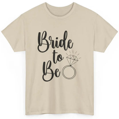 Bride To Be Future Mrs. Engagement Bachelorette Wedding Ring Classic Unisex T-Shirt