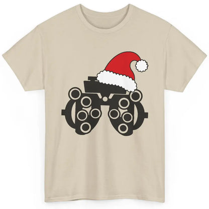 Funny Phoropter Santa Hat Optometrist Optician Christmas Classic Unisex T-Shirt