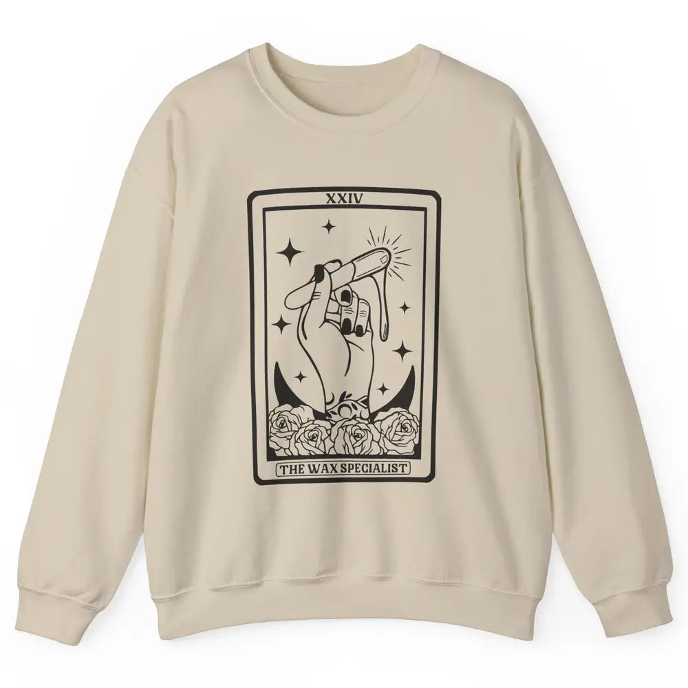 Wax Specialist Tarot Card Beautician Wax Hustler Cosmetology Unisex Crewneck Sweatshirt