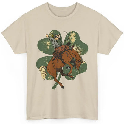 Cowboy Bronc Horsing Shamrocks St. Patricks Day Western Classic Unisex T-Shirt