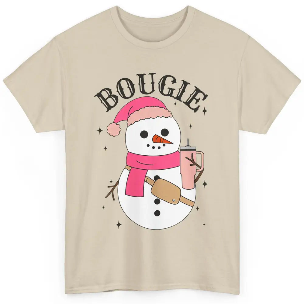 Funny Christmas Boo-jee Snowman Bougie Christmas Winter Classic Unisex T-Shirt