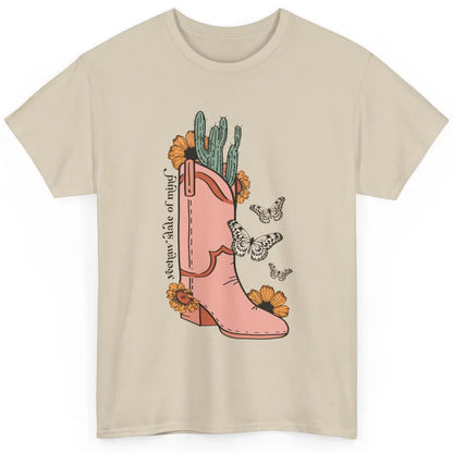 Yeehaw State of Mind Western Cowgirl Boot Desert Sunflower Classic Unisex T-Shirt