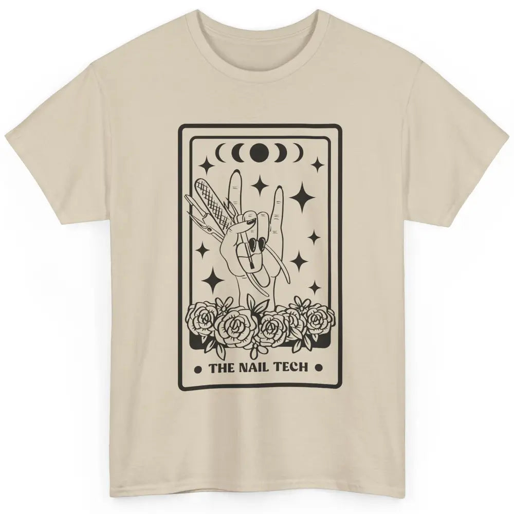 The Nail Tech Tarot Card Beautician Nail Boss Cosmetology Classic Unisex T-Shirt