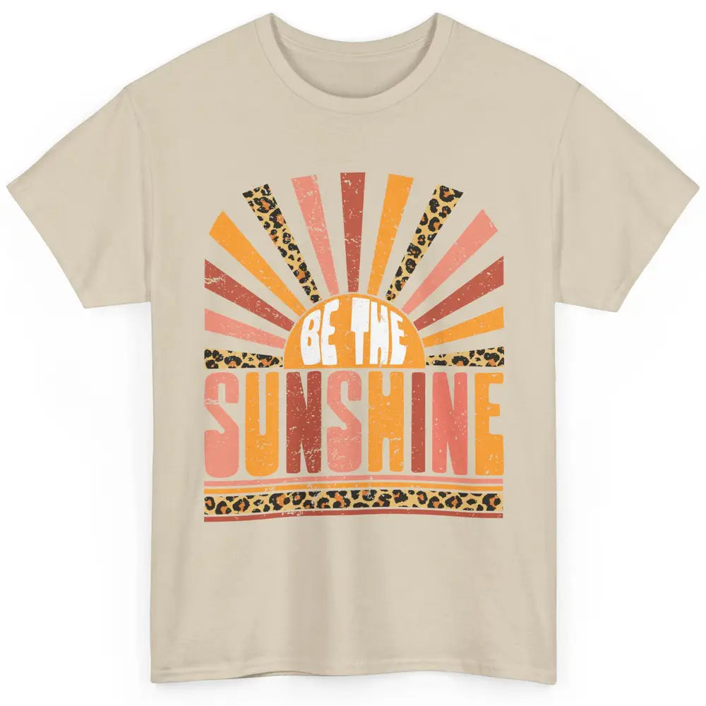 Be The Sunshine Retro Leopard Sun Vintage Summer Vacation Classic Unisex T-Shirt