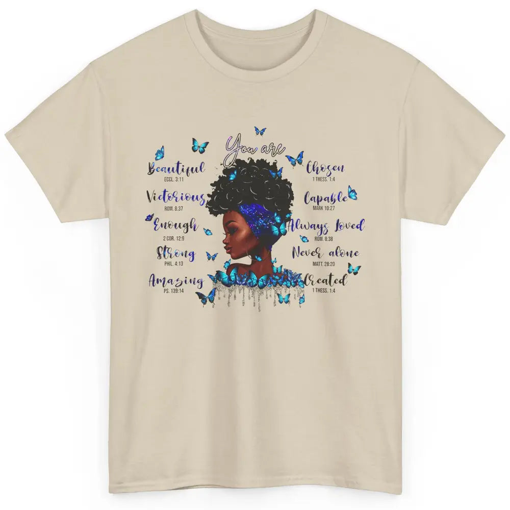 Black Girl God Says I Am Afro Woman Christian Religious Gift Classic Unisex T-Shirt