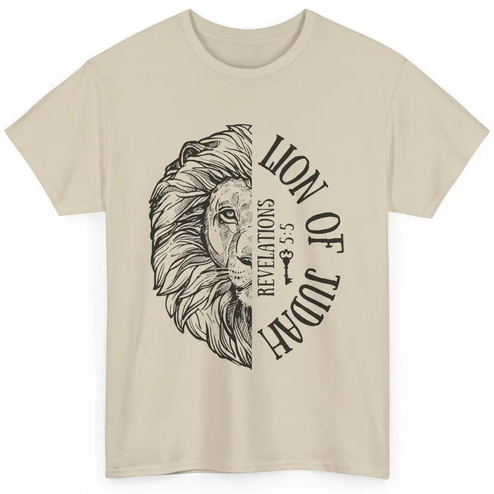 Yeshua Lion Of Judah Bible Verse Christian Faith Religious Classic Unisex T-Shirt