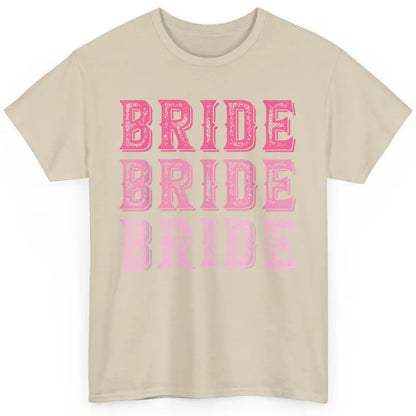 Vintage Cowgirl Bride Rodeo Bachelorette Bridal Engagement Classic Unisex T-Shirt