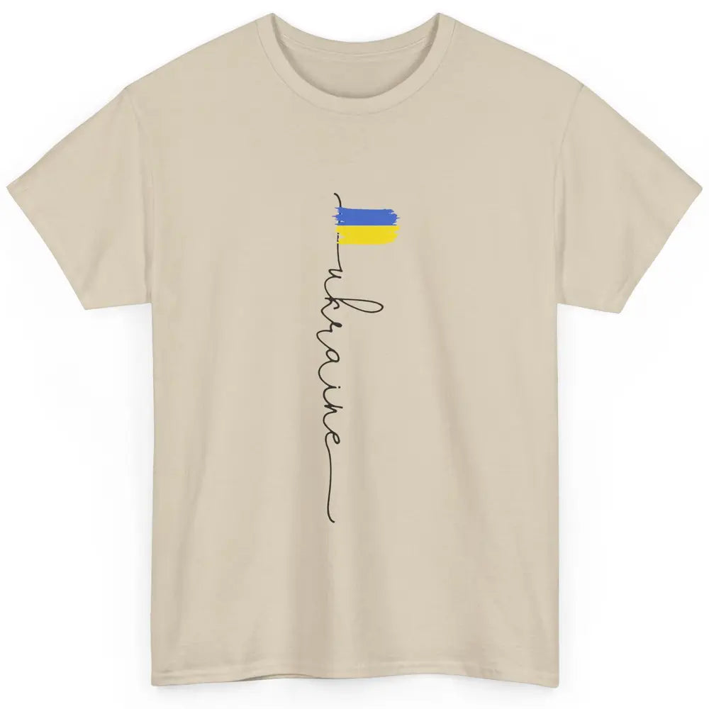 Ukraine Flag Support for Ukraine Ukraine Travel Lovers Gift Classic Unisex T-Shirt