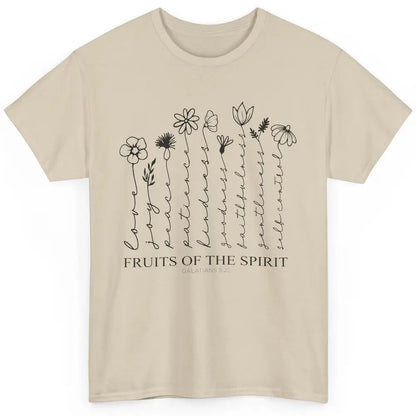 Fruits Of The Spirit Wildflowers Bible Verse Christian Classic Unisex T-Shirt