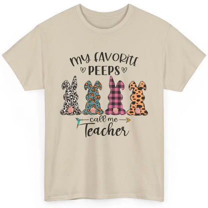 Easter Day My Favorite Peeps Calls Me Teacher Easter Bunny Classic Unisex T-Shirt