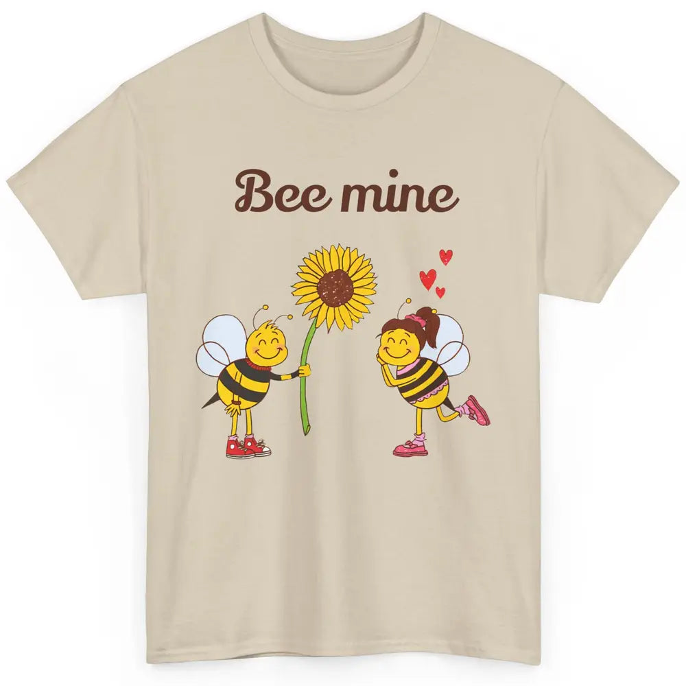 Bee Mine Love Valentine's Day Couple Romantic Bee Love Classic Unisex T-Shirt