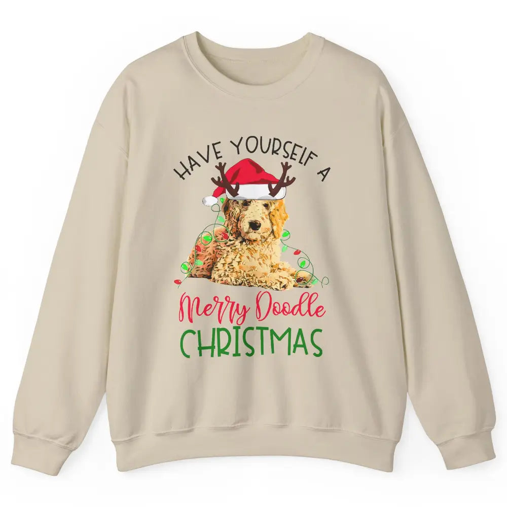 Goldendoodle Have Yourself a Merry Doodle Christmas Dog Mom Unisex Crewneck Sweatshirt