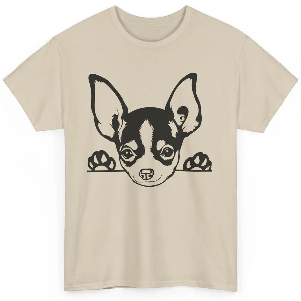 Chihuahua Owner Gift Chihuahua Dog Mom Chihuahua Black White Classic Unisex T-Shirt