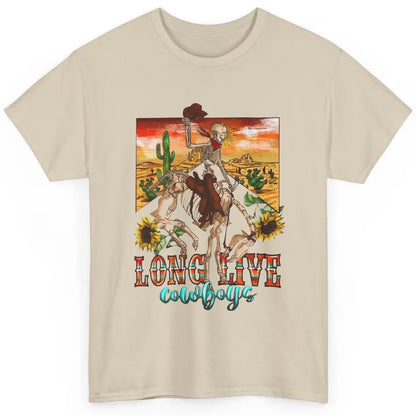 Cowboy Killer Long Live Cowboy Skeleton Desert Western Classic Unisex T-Shirt