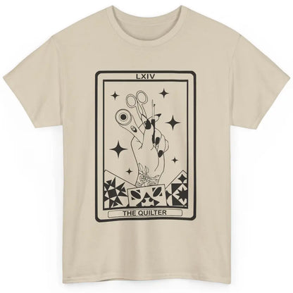 The Quilter Tarot Card Quilting Tool Sewing Yarning Crafting Classic Unisex T-Shirt