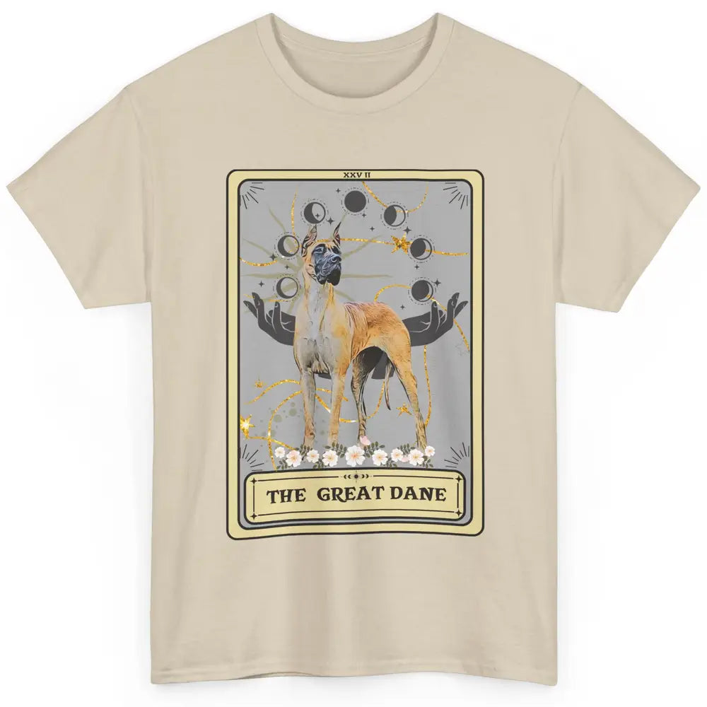 The Great Dane Tarot Card Great Dane Mom Halloween Dog Mom Classic Unisex T-Shirt